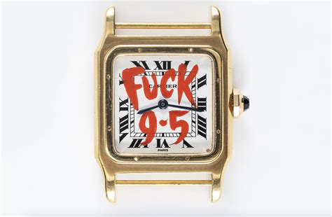 cartier tank fuck 9 5|Vintage Cartier Santos Dumont custom painted by Travis W. Simon.